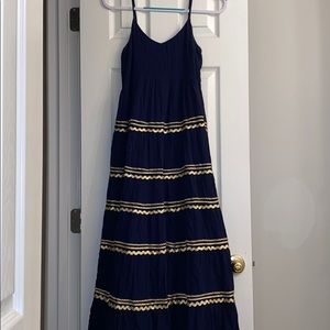 Julie Brown Maxi Dress w/ Gold Detail